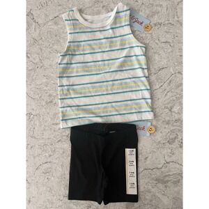 Cat & Jack Baby / Infant / Toddler Girls Tank Top & Biker Shorts Set - 12 Months